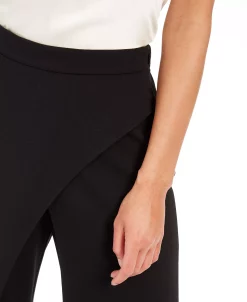 Adrianna Papell Crepe Draped-Front Wide-Leg Pants -VINCE CAMUTO Shop 15069365 fpx