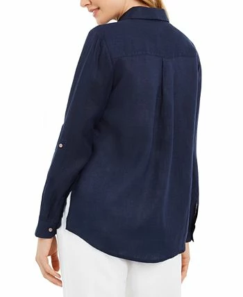 Charter Club Women's Linen Shirt, Created For Macy's 2 Charter Club Women's Linen Shirt, Created For Macy's - Image 2