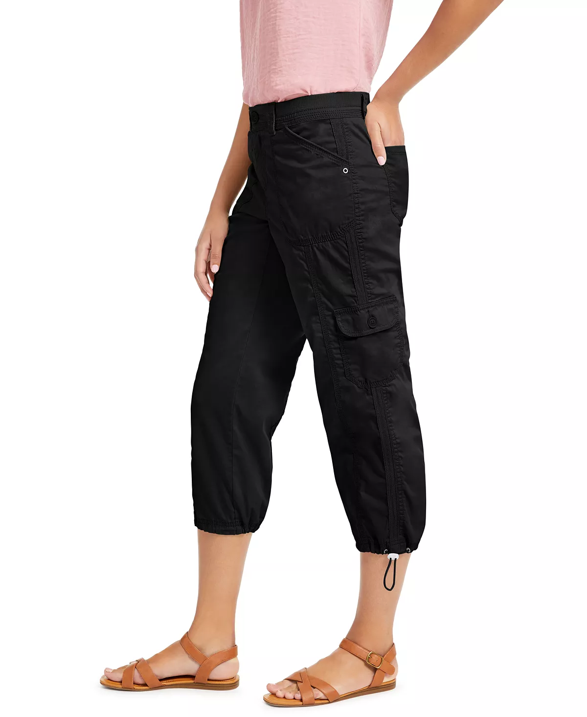 Style & Co Women's Cargo Capri Pants, Created For Macy's 5 Style & Co Women's Cargo Capri Pants, Created For Macy's - Image 5