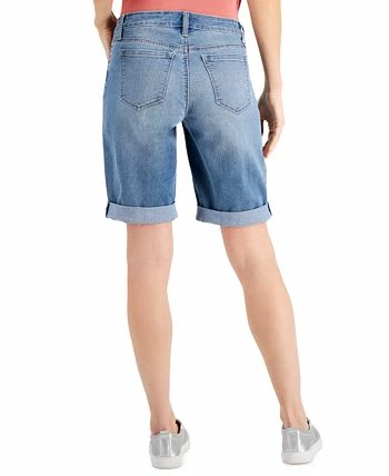 Style & Co Uffed Denim Bermuda Shorts, Created For Macy's 2 Style & Co Uffed Denim Bermuda Shorts, Created For Macy's - Image 2