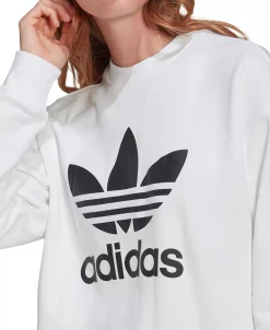 ADIDAS Women's Trefoil Crewneck Sweatshirt -VINCE CAMUTO Shop 18466878 fpx