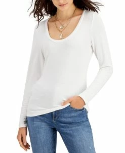 INC International Concepts Women's Scoop-Neck Top, Created For Macy's