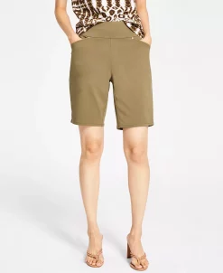 INC International Concepts Women's Mid Rise Pull-On Bermuda Shorts, Created For Macy's -VINCE CAMUTO Shop 19804699 fpx