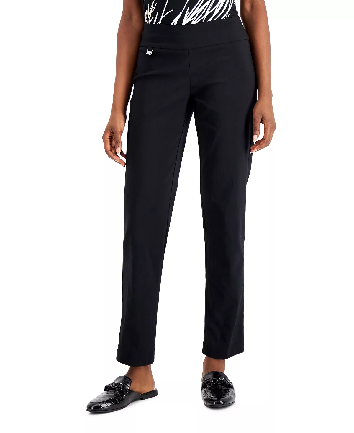Alfani Women's Tummy-Control Pull-On Straight Leg Pants, Created For Macy's 5 Alfani Women's Tummy-Control Pull-On Straight Leg Pants, Created For Macy's - Image 5