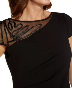 Adrianna Papell Soutache-Trim Asymmetrical Top -VINCE CAMUTO Shop 19982921 fpx