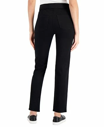 Karen Scott Women's Pull-On Black Denim Pants, Created For Macy's 2 Karen Scott Women's Pull-On Black Denim Pants, Created For Macy's - Image 2