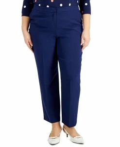Kasper Plus Size Straight-Leg Pants