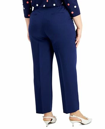 Kasper Plus Size Straight-Leg Pants 2 Kasper Plus Size Straight-Leg Pants - Image 2