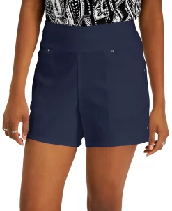 INC International Concepts Women's Curvy Mid Rise Pull-On Shorts, Created For Macy's -VINCE CAMUTO Shop 20660043 fpx