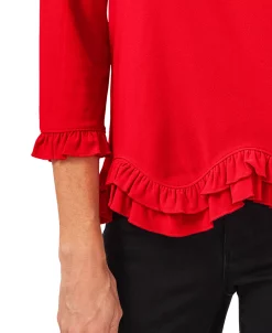 CeCe Ruffle-Hem Top 7 CeCe Ruffle-Hem Top -VINCE CAMUTO Shop 20665530 fpx