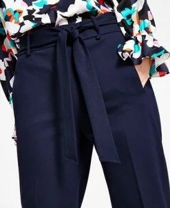 Alternative view of Bar III Women's Tie Front Capris Pants, Created For Macy's