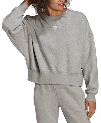 ADIDAS Women's Essentials Fleece Crewneck Sweatshirt 5 ADIDAS Women's Essentials Fleece Crewneck Sweatshirt - Image 5