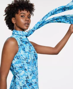 Bar III Women's Tie-Neck Sleeveless Top, Created For Macy's -VINCE CAMUTO Shop 21272223 fpx