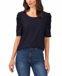 CeCe Women's Eyelet-Embroidered Top