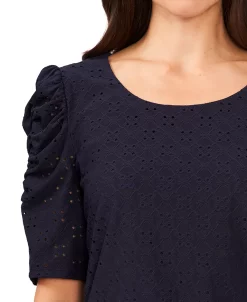 CeCe Women's Eyelet-Embroidered Top 7 CeCe Women's Eyelet-Embroidered Top -VINCE CAMUTO Shop 21430615 fpx