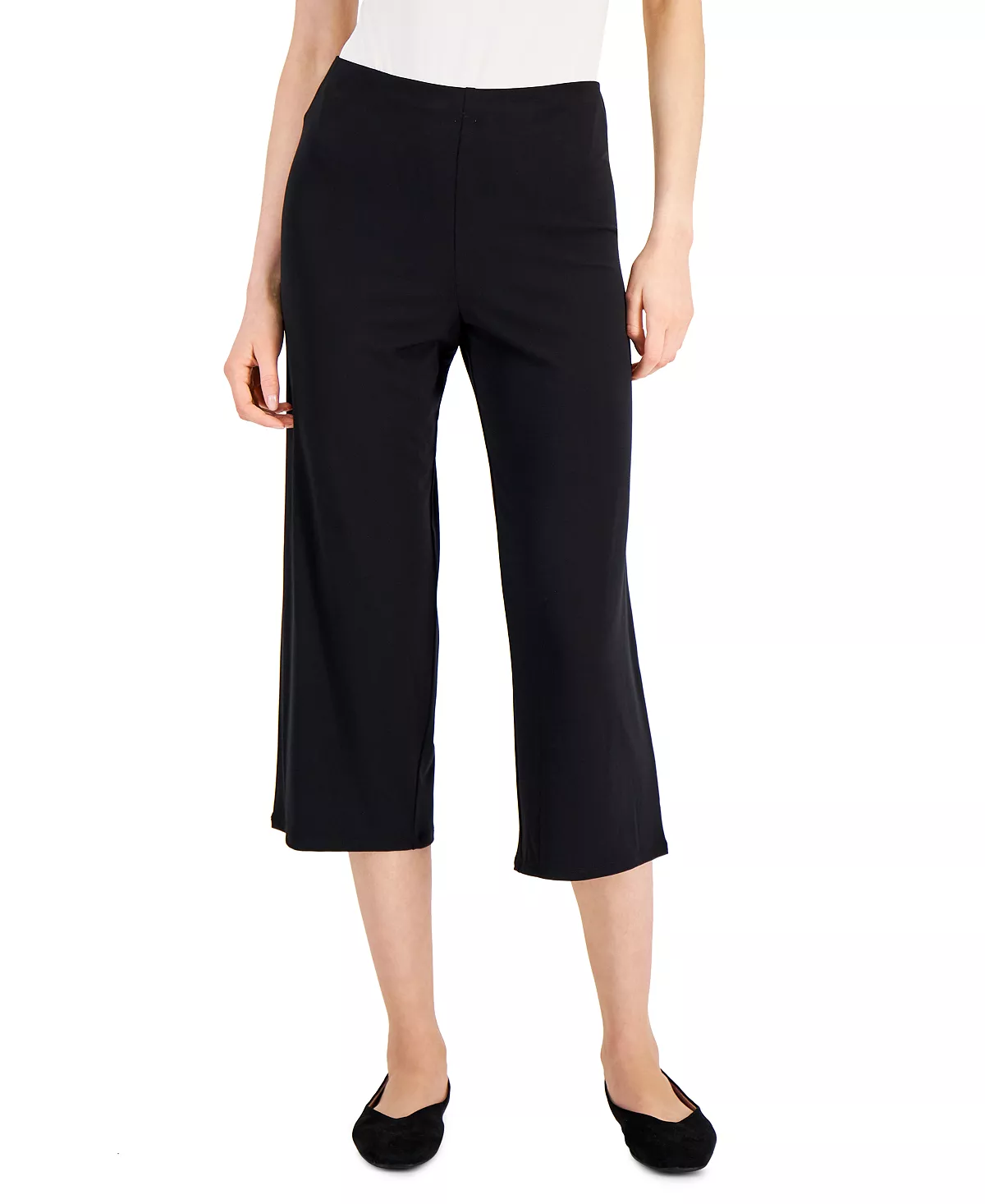 Alfani Women's Pull-On Culotte Pants, Created For Macy's 3 Alfani Women's Pull-On Culotte Pants, Created For Macy's - Image 3