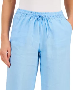 Charter Club Women's Linen Capri Tie-Waist Pants, Created For Macy's 15 Charter Club Women's Linen Capri Tie-Waist Pants, Created For Macy's -VINCE CAMUTO Shop 21533929 fpx