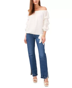 Vince Camuto Lip-Dot Off-The-Shoulder Top -VINCE CAMUTO Shop 21613211 fpx