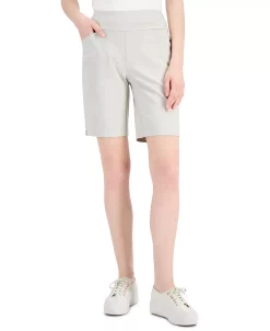 INC International Concepts Women's Mid Rise Pull-On Bermuda Shorts, Created For Macy's -VINCE CAMUTO Shop 21721783 fpx