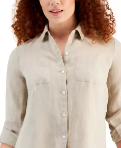 Charter Club Women's Linen Shirt, Created For Macy's 16 Charter Club Women's Linen Shirt, Created For Macy's -VINCE CAMUTO Shop 21760521 fpx