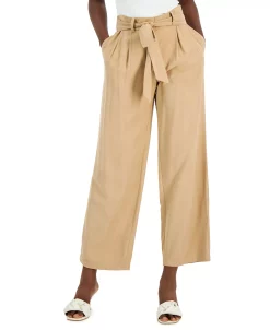 Alfani Women's Tie-Belt Trousers, Created For Macy's