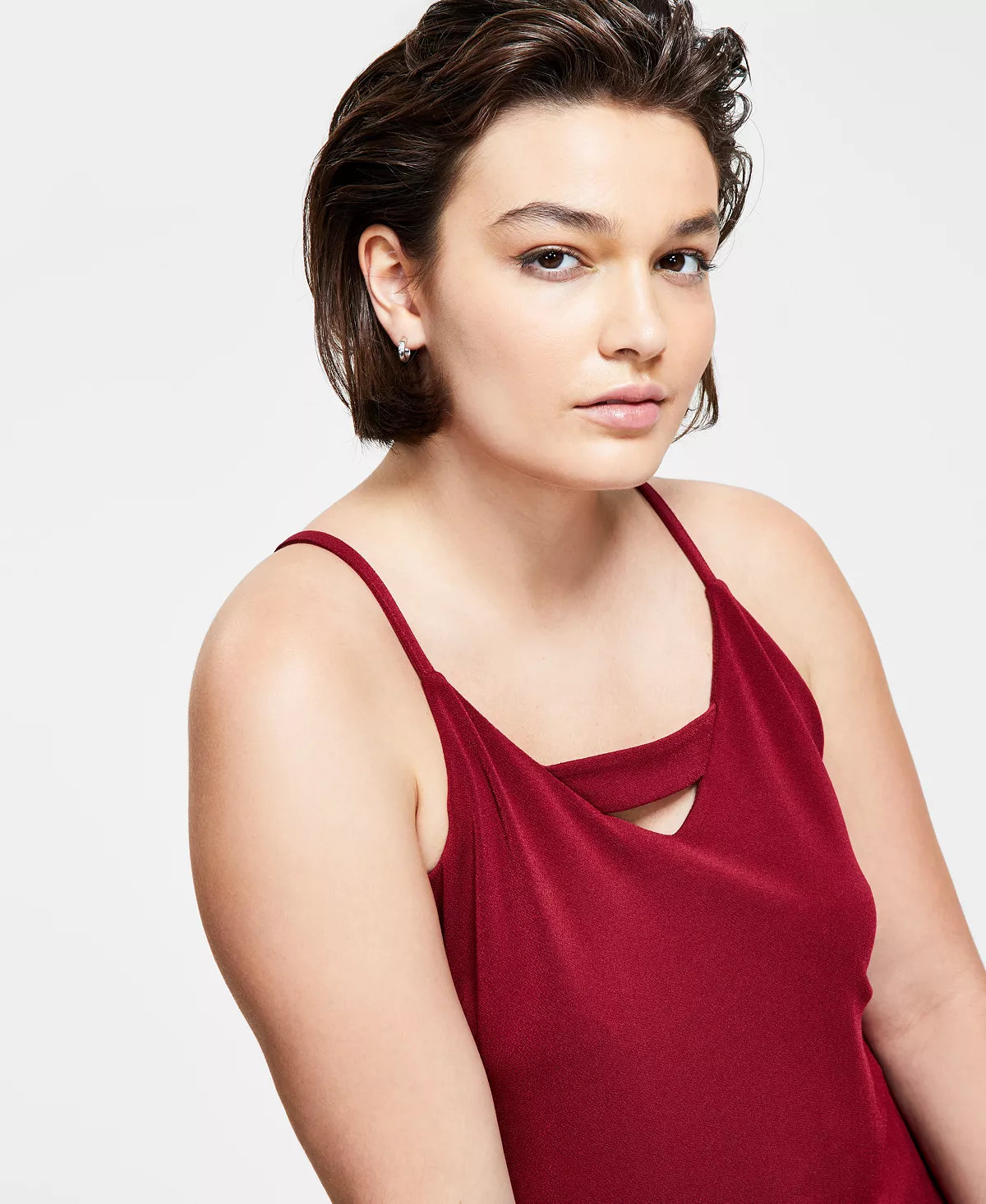 Bar III Zip-Back Halter Top, Created For Macy's 6 Bar III Zip-Back Halter Top, Created For Macy's - Image 6