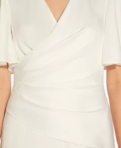 Adrianna Papell Women's Flutter-Sleeve Wide-Leg Jumpsuit -VINCE CAMUTO Shop 21825892 fpx