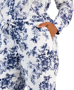 Charter Club Women's Toile Pull-On Pants, Created For Macy's -VINCE CAMUTO Shop 21859597 fpx