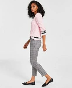 Tommy Hilfiger Women's Printed Skinny Ankle Pants -VINCE CAMUTO Shop 21901001 fpx