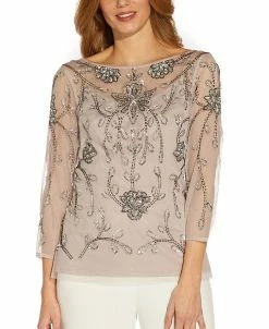 Adrianna Papell Women's Beaded Top