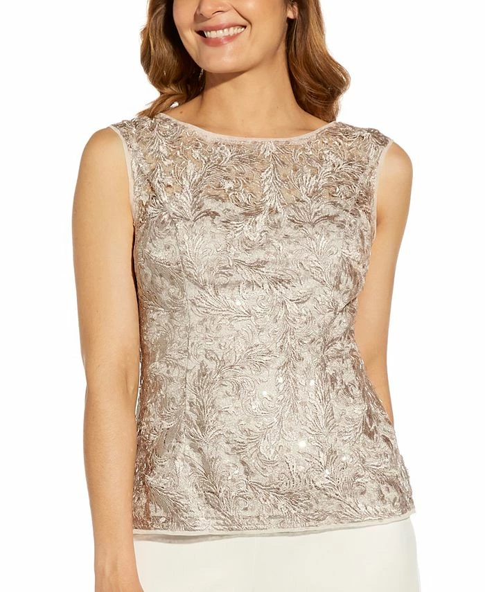 Adrianna Papell Lace Top 1 Adrianna Papell Lace Top