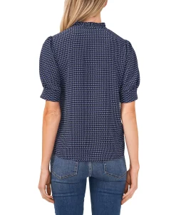CeCe Women's Printed Tie-Neck Blouse Top 4 CeCe Women's Printed Tie-Neck Blouse Top -VINCE CAMUTO Shop 21946852 fpx