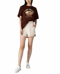 Black Tape Women's Ruffled Pull-On Shorts