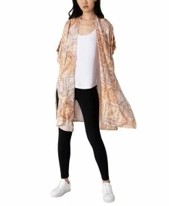 Black Tape Women's Paisley-Print Kimono
