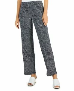 Alfani Women's Printed Wide-Leg Pants, Created For Macy's