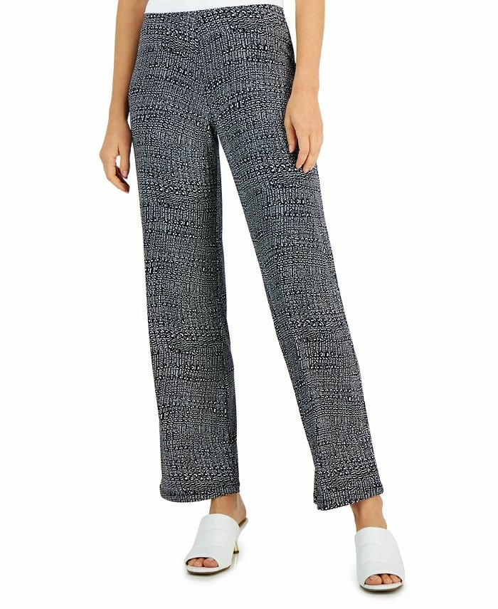 Alfani Women's Printed Wide-Leg Pants, Created For Macy's 1 Alfani Women's Printed Wide-Leg Pants, Created For Macy's