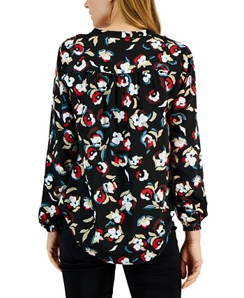 Alfani Women's Long Sleeve V-Neck Blouse, Created For Macy's 2 Alfani Women's Long Sleeve V-Neck Blouse, Created For Macy's - Image 2