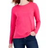 Style & Co Women's Long-Sleeve Crewneck T-Shirt, Created For Macy's