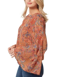 Jessica Simpson Women's Monique Ruched Trumpet-Sleeve Top 8 Jessica Simpson Women's Monique Ruched Trumpet-Sleeve Top -VINCE CAMUTO Shop 22206424 fpx