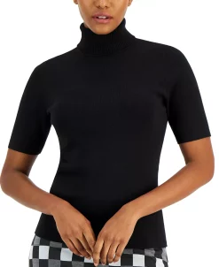 Anne Klein Women's Half-Sleeve Turtleneck Top -VINCE CAMUTO Shop 22250888 fpx