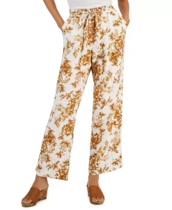 Charter Club Women's Toile Pull-On Pants, Created For Macy's -VINCE CAMUTO Shop 22270232 fpx