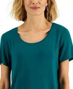 JM Collection Scoop-Neck T-Shirt, Created For Macy's -VINCE CAMUTO Shop 22271310 fpx
