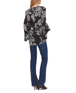 Vince Camuto Women's Flutter Sleeve V-neck Blouse -VINCE CAMUTO Shop 22291803 fpx