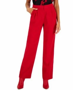 Bar III Women's Textured Crepe Wide-Leg Pants, Created For Macy's