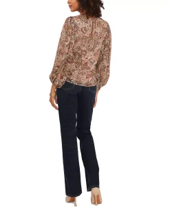 Vince Camuto Women's Crewneck Blouson-Sleeve Blouse -VINCE CAMUTO Shop 22323618 fpx