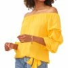 Vince Camuto Women's Off-The-Shoulder Tiered-Sleeve Blouse