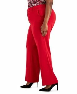 Kasper Plus Size Faux-Fly Pull-On Wide-Leg Pants 8 Kasper Plus Size Faux-Fly Pull-On Wide-Leg Pants -VINCE CAMUTO Shop 22336621 fpx