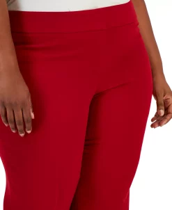 Kasper Plus Size Mid-Rise Straight-Ankle Faux-Pocket Pants -VINCE CAMUTO Shop 22336641 fpx