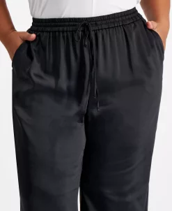 Bar III Plus Size Washed Satin Pull-On Wide-Leg Pants, Created For Macy's 9 Bar III Plus Size Washed Satin Pull-On Wide-Leg Pants, Created For Macy's -VINCE CAMUTO Shop 22337718 fpx
