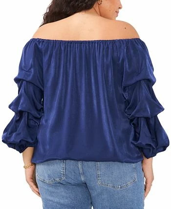 Vince Camuto Plus Size Bubble-Sleeve Off-The-Shoulder Top 2 Vince Camuto Plus Size Bubble-Sleeve Off-The-Shoulder Top - Image 2
